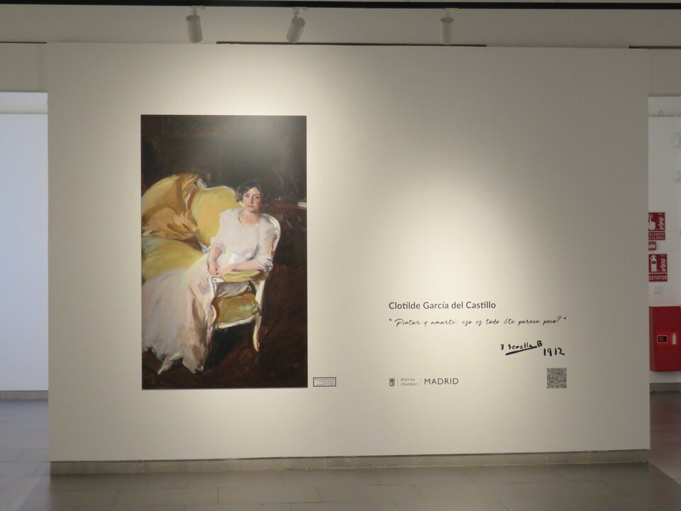 Clotilde García del Castillo , la que fuera vecina del distrito de Chamberí, durante años da nombre a la sala de exposiciones ubicada en la primera planta del Centro Cultural Galileo, tras decidirlo así el Pleno de Chamberí