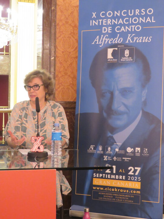 Rosa Kraus Ley, hija del tenor y presidenta de la Fundación Internacional Alfredo Kraus y del Concurso