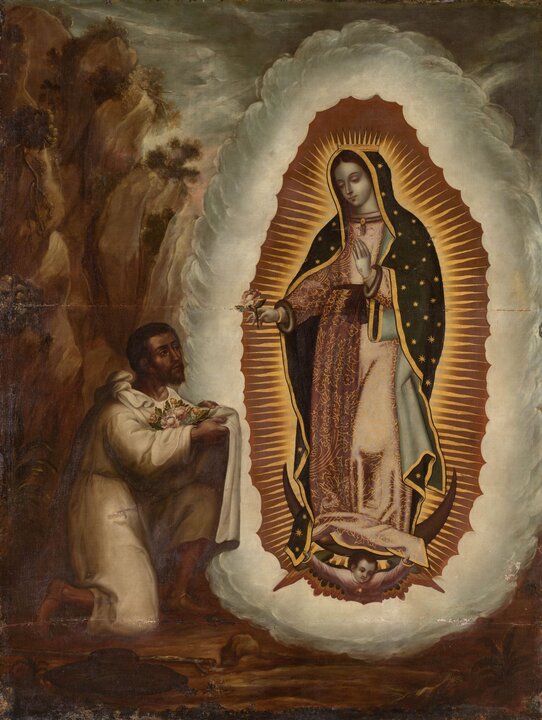 Tercera aparición de la Virgen de Guadalupe Atribuido a Juan Correa (h. 1646-1716) Óleo sobre lienzo h. 1690-1700 Sevilla, Hermanas de la Compañía de la Cruz