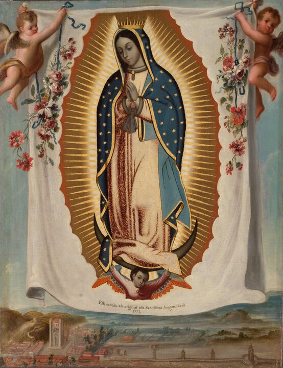 Virgen de Guadalupe Atribuido a José de Ibarra (1685-1756) Óleo sobre lienzo h. 1751 Sevilla, colección particular