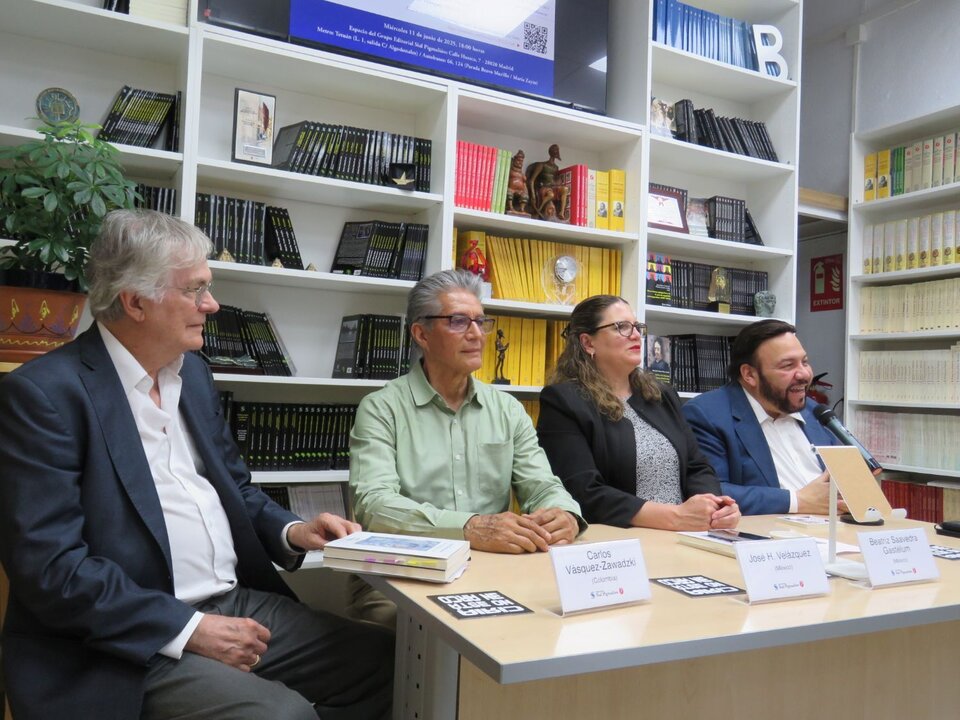 Carlos Vásquez- Zawadzki (Colombia); José Velázquez (México); Beatriz Saavedra Gastélum y Miguel Reyes Sánchez(República Dominicana)