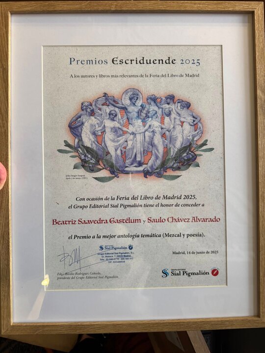 Uno de los Premios Escriduende 2025 concedidos