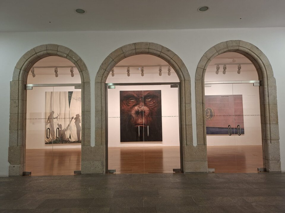 Entrada a la exposición de Alfonso Galván 1975-2025