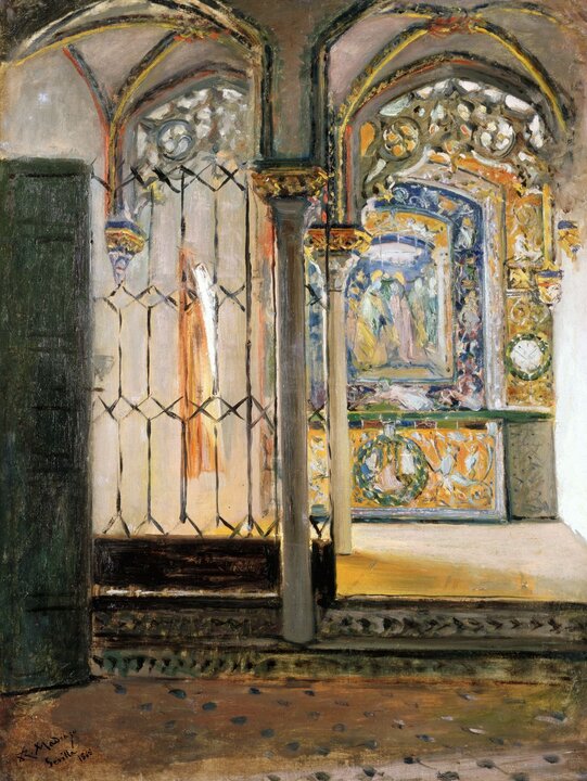 Recuerdo de la capilla del Alcázar de Sevilla, 1868. Raimundo de Madrazo