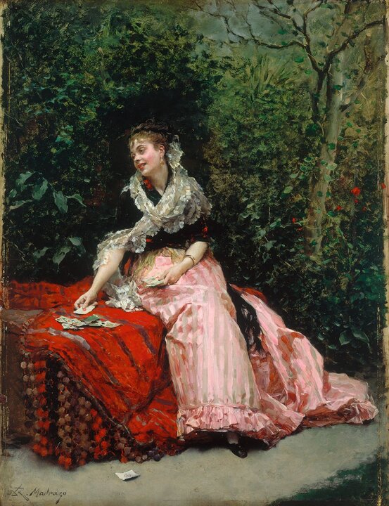 Mujer en el jardín, c. 1872-1875. Raimundo de Madrazo
