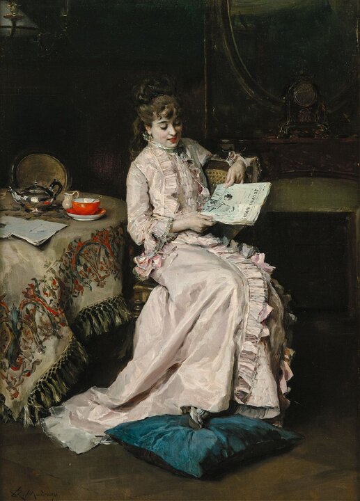 Aline Masson leyendo, 1890-1891. Raimundo de Madrazo