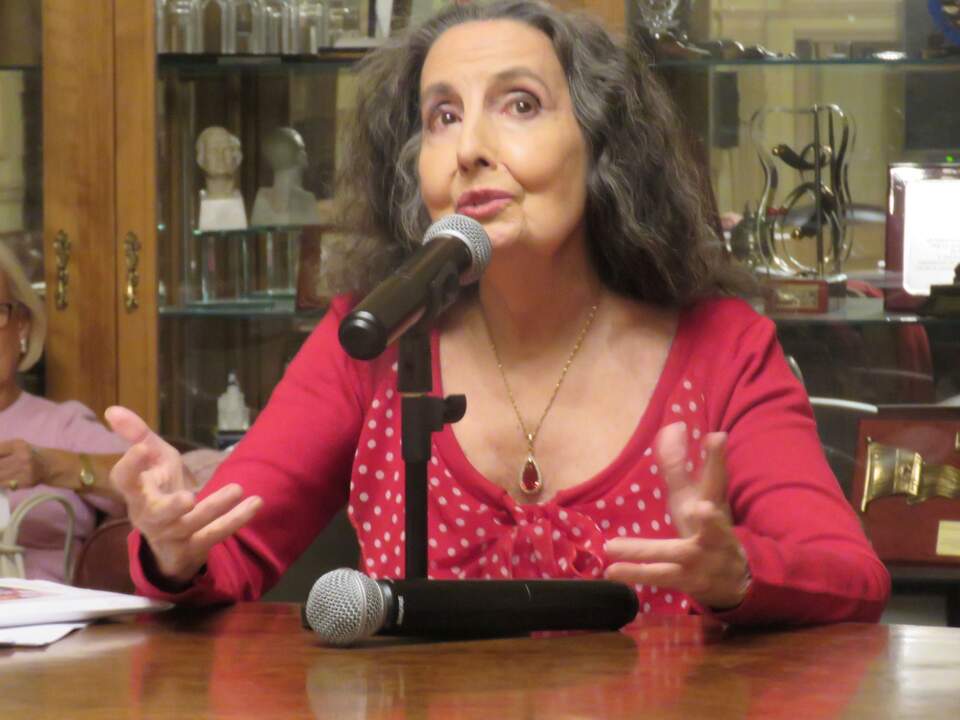 Eugenia Montero, que dirige Encuentros de Teatro y Danza, en el Real Casino de Madrid, el tercer miércoles de cada mes