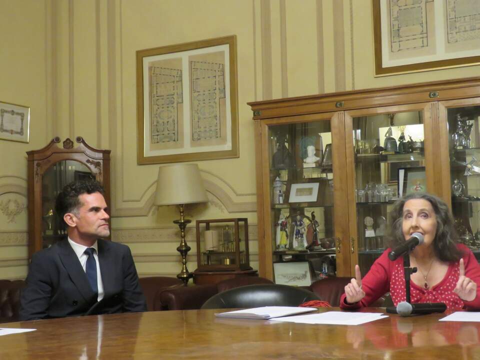 Antonio Najarro, que anunció su próxima actuación en el Teatro de la Zarzuela y Eugenia Montero
