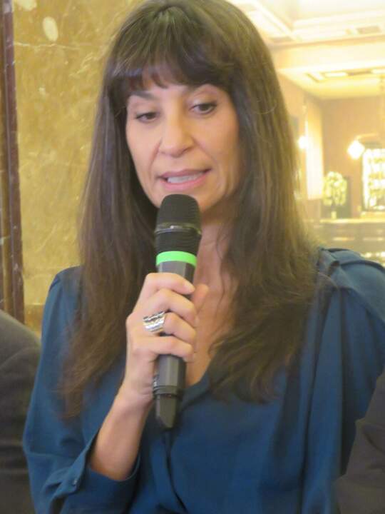 La soprano María Rey-Joly, en el rol de la Vedete Perlina