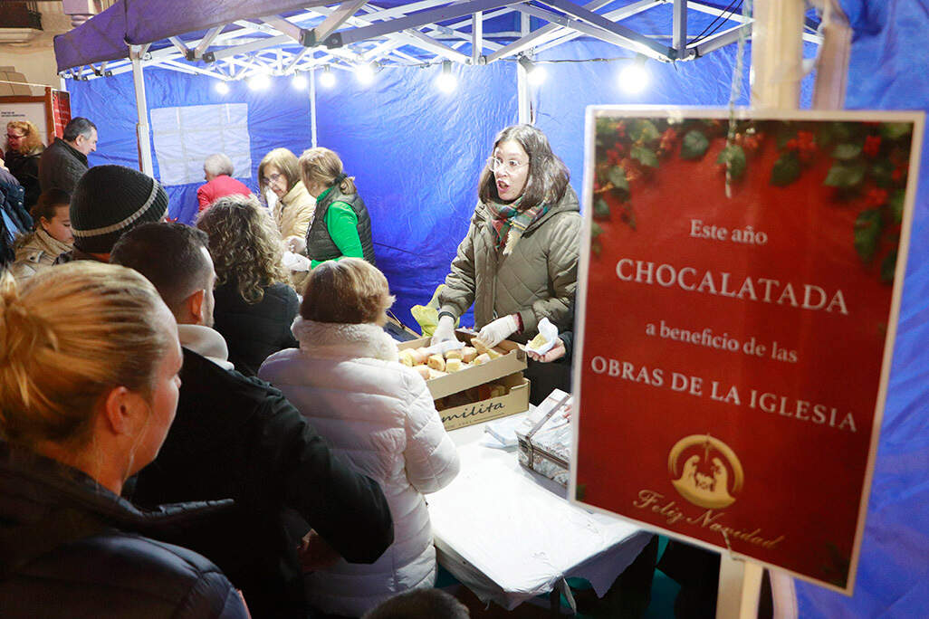 Chocolatada a beneficio de las obras del templo parroquial
