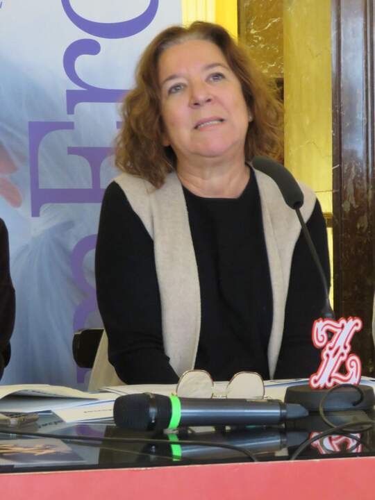 La directora del Teatro de la Zarzuela, Isamay Benavente que coordinó el acto
