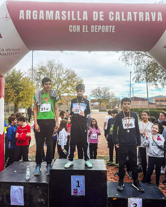 Podio masculino de este los participantes de más edad