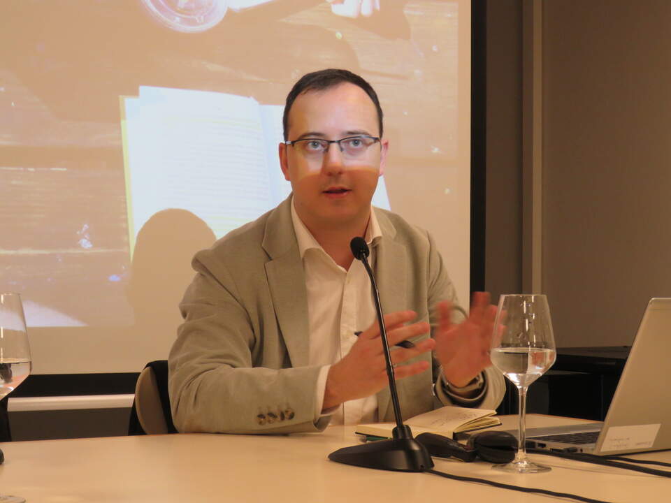 El ponente, José Carlos Aránguez, de la Universidad Europea de Madrid (UEM)