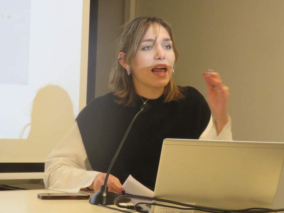 La ponente, Matilde Miniati (Universidad de Bolonia)