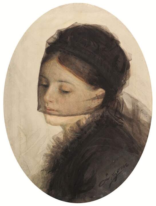 Anders Zorn. De luto, 1880