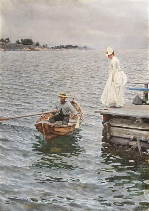 Anders Zorn. Placer de verano, 1886