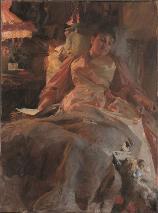 Anders Zorn. Estudio de iluminación (Madame Rikoff), 1890