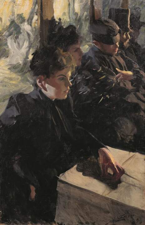 Anders Zorn. Ómnibus I, c. 1890