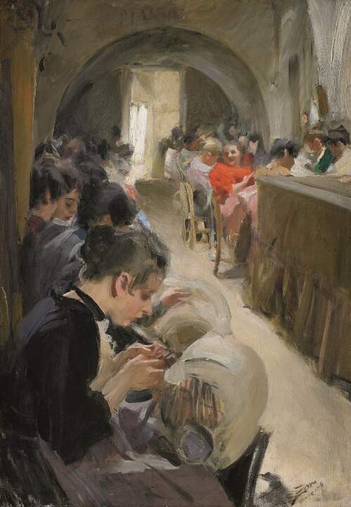 Anders Zorn. Encajeras, 1894