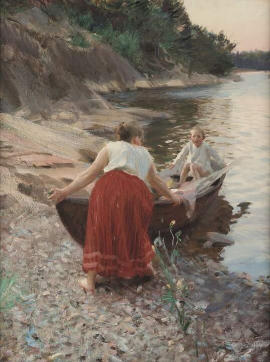 Anders Zorn. La falda roja, 1894