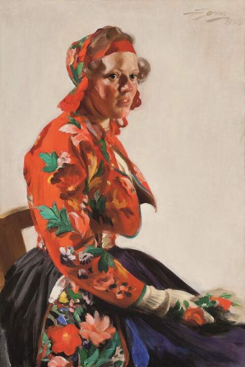 Anders Zorn. Campesina (Floda Kullan), 1908