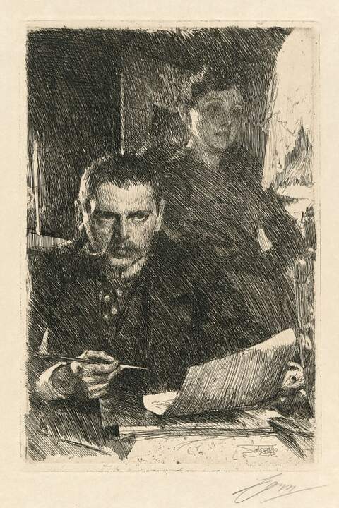 Anders Zorn. Zorn y su mujer, 1890