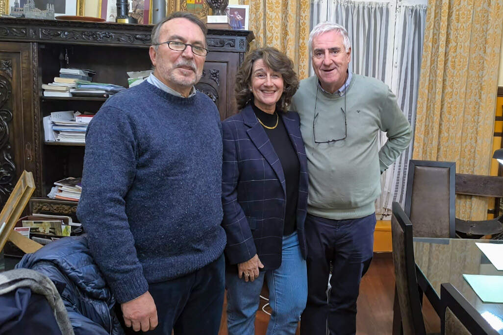 Los representantes de AMPACE y del Ayuntamiento