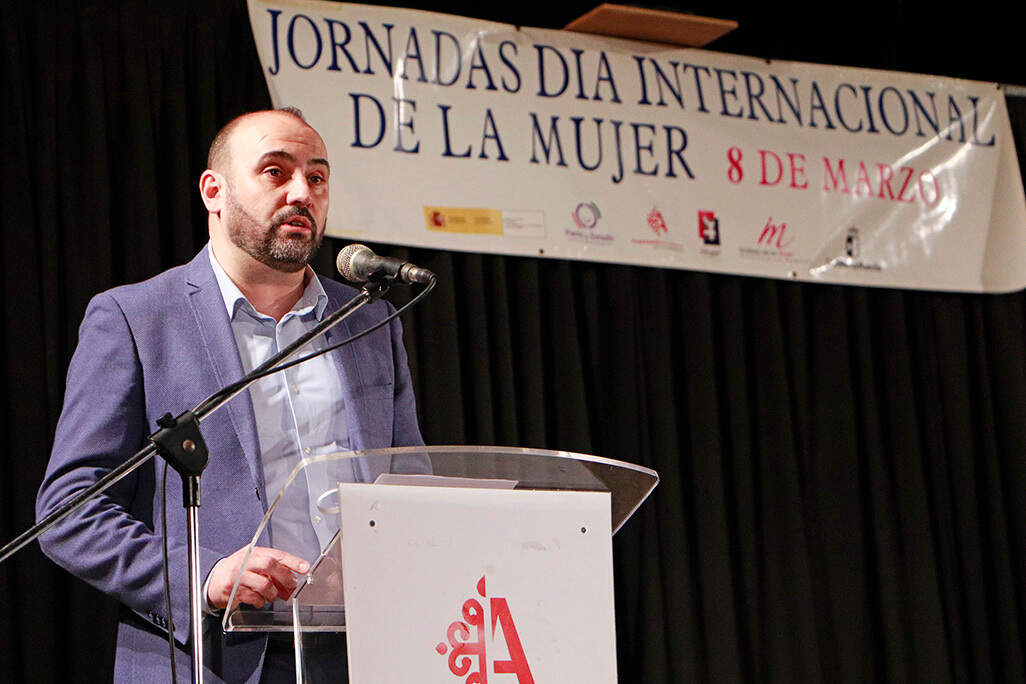 El alcalde Jesús Ruiz, durante su intervención ayer tarde