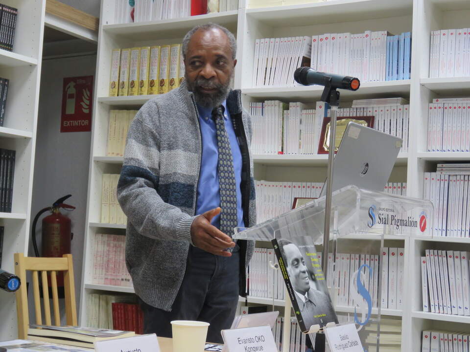 Evaristo Oko Kongwue, profesor, paisano y familiar de Saturnino