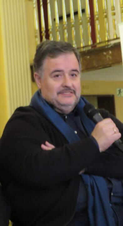 El barítono Luis Cansino que también desarrolla el rol de Marqués de Caravaca