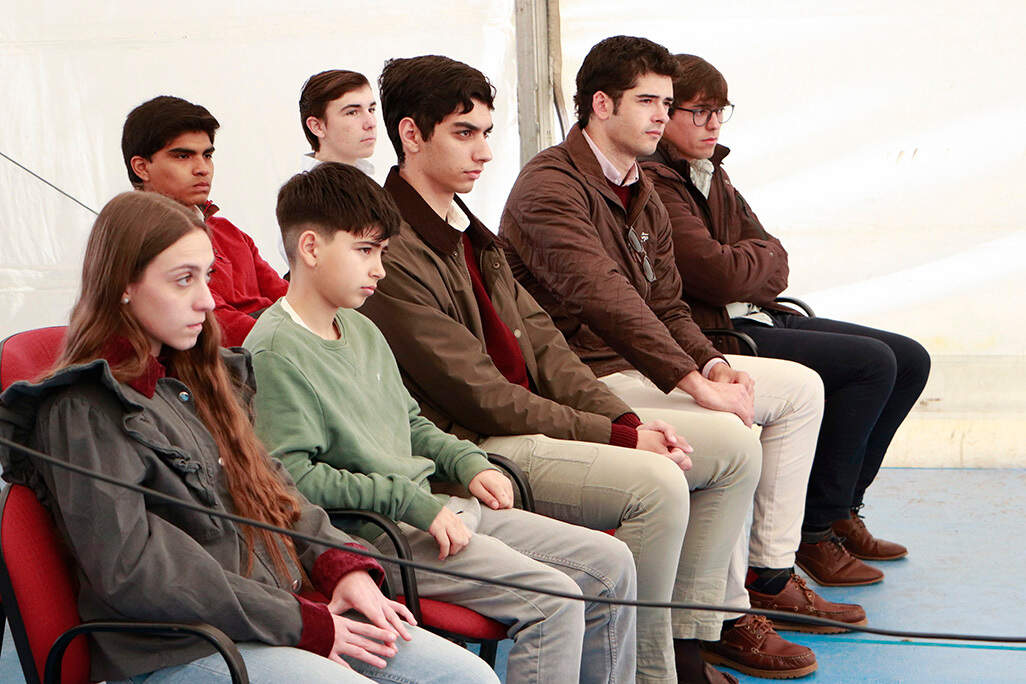 Alumnos de la Escuela Taurina de Ciudad Real presentes hoy en Almodóvar del Campo