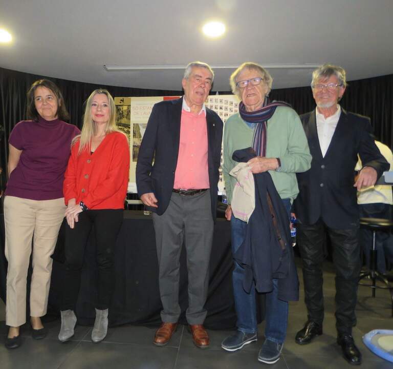 Lidia Sánchez Lucas; María García Gómez; Carlos Sánchez Tárrago; Ian Gibson y Eloy Arenas