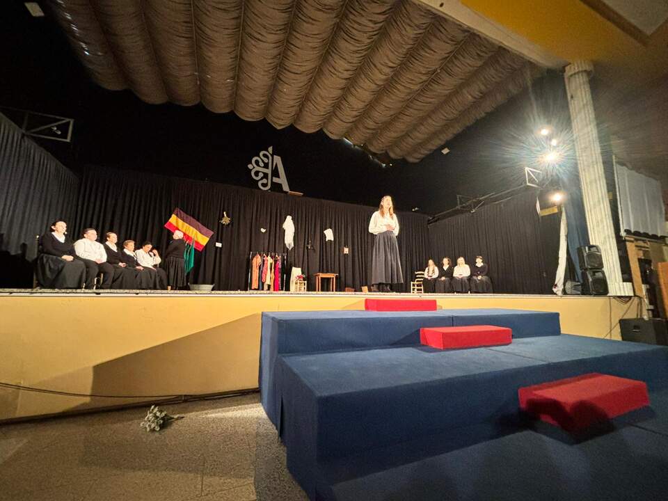 Un momento de la obra de teatro con que esta tarde ha concluido el encuentro