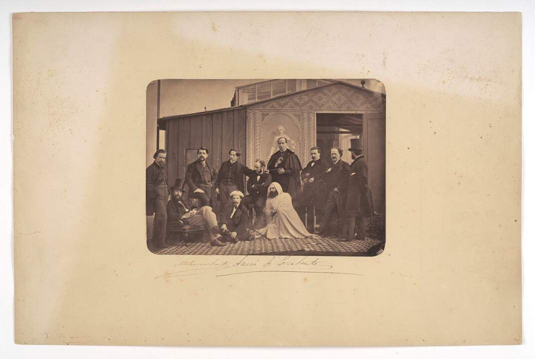 Artistas españoles en Roma. Estudio de Altobelli y Molins (act. 1858-65). Papel a la albúmina sobre un segundo soporte de cartulina 1861. Adquirida en 2025. HF-8263