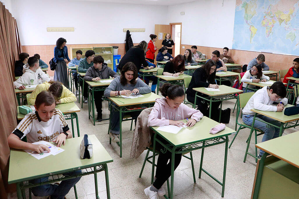 En una de las alulas donde se desarrollaron las pruebas