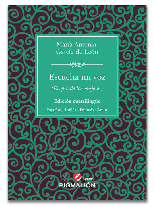 Cubierta de Escucha mi voz (En pro de las mujeres), de María Antonia García de León