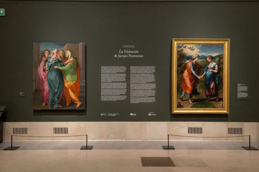 Imagen de La Visitación en las salas del Museo del Prado