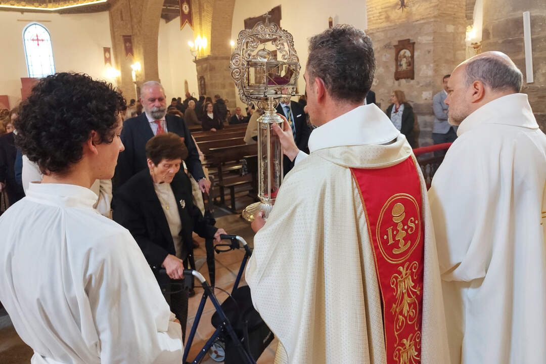 La tibia y la mandíbula del santo almodovareño y doctor de la Igleisa, ofrecidas en veneración ayer 10 de mayo