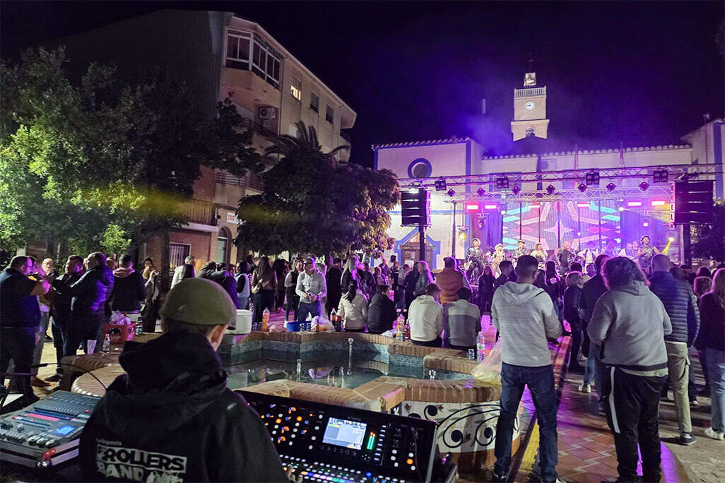 Con orquesta en el centro de Brazatortas se cerraron anoche los actos en honor a san Isidro 2026