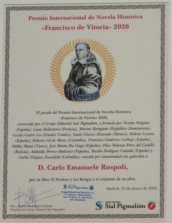 El premio entregado a Carlo Emanuele Ruspoli