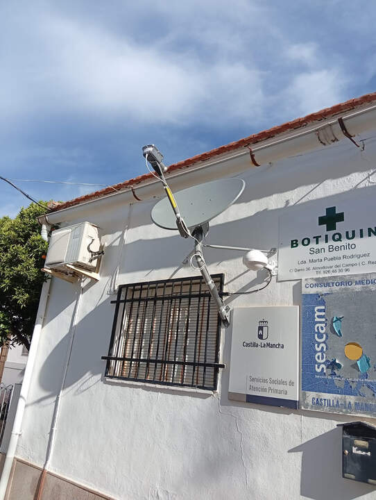 En San Benito, la pedanía más alejada de Álmodóvar, hay tres puntos de conexion