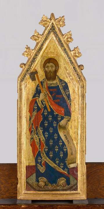 San Judas . Ramon Destorrents y taller. Temple y pan de oro sobre tabla h. 1355-60 Lille, Palais de Beaux-Arts