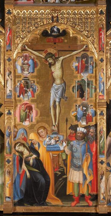 Retablo de los Siete Sacramentos (Retablo de Bonifacio Ferrer). Gherardo Starnina. Temple y pan de oro sobre tabla h. 1396-97. Valencia,  Museo de Bellas Artes de València, 2026