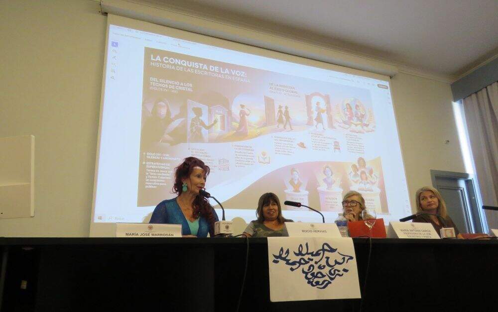 De izquierda a derecha, Maria José Marrodán, Rocío Hervias , Maria Antonia García de León y Julieta Deossa