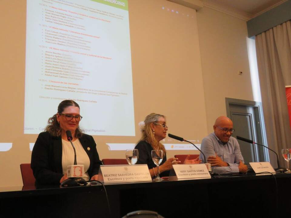 Beatriz Saavedra, Nery Santos Gómez y Juan Luis Madera