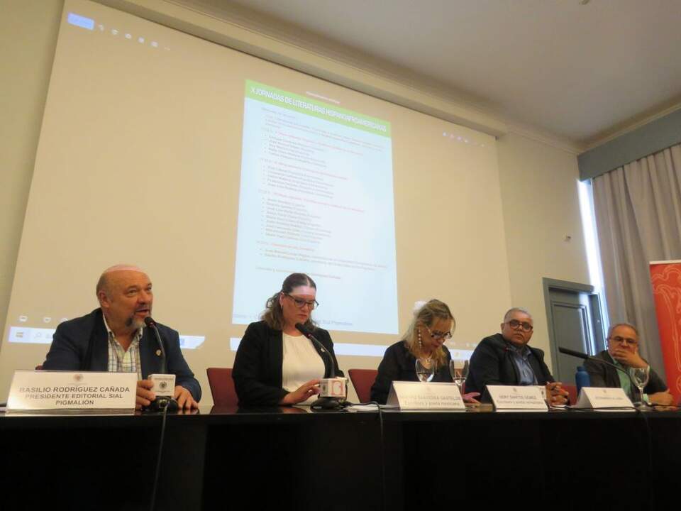 Basilio Rodríguez Cañada, Beatriz Saavedra, Nery Santos Gómez, Mohammad Al-Amín y Abdul Hadi Sadoun