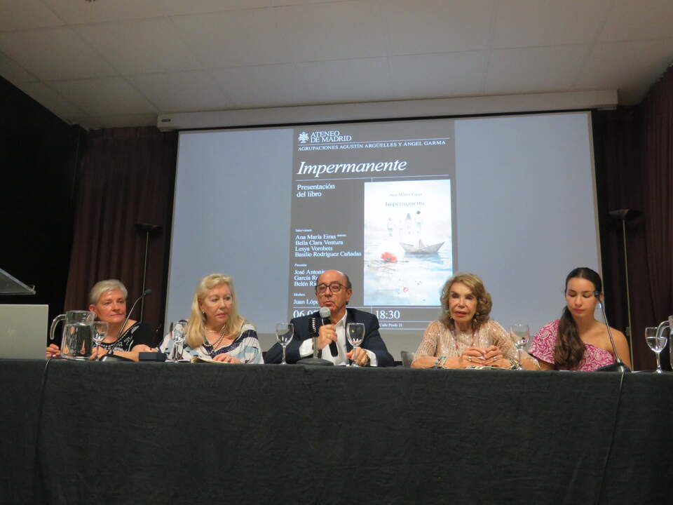 Lesya Vorobets; Ana María Eiras; Juan López Martínez; Bella Clara Ventura y Carolina Rodríguez Delgado