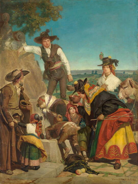 La fuente de la ermita (Costumbres del valle de Amblés en la provincia de Ávila), 1867