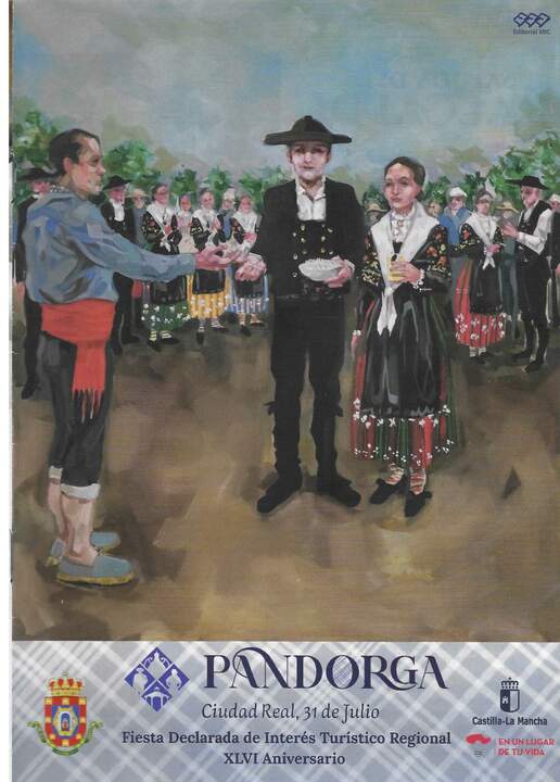 Cartel Pandorga 2026. Óleo sobre lienzo de Ángel Barroso